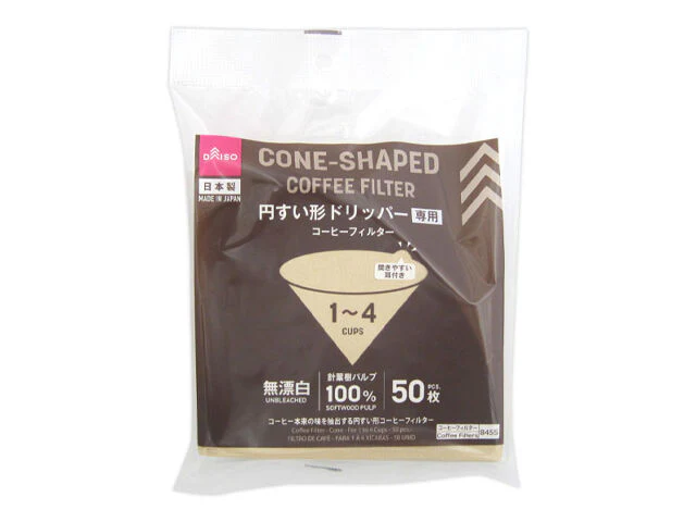 Coffee Filter -Cone - For 1 to 4 Cups - 50 pcs.-